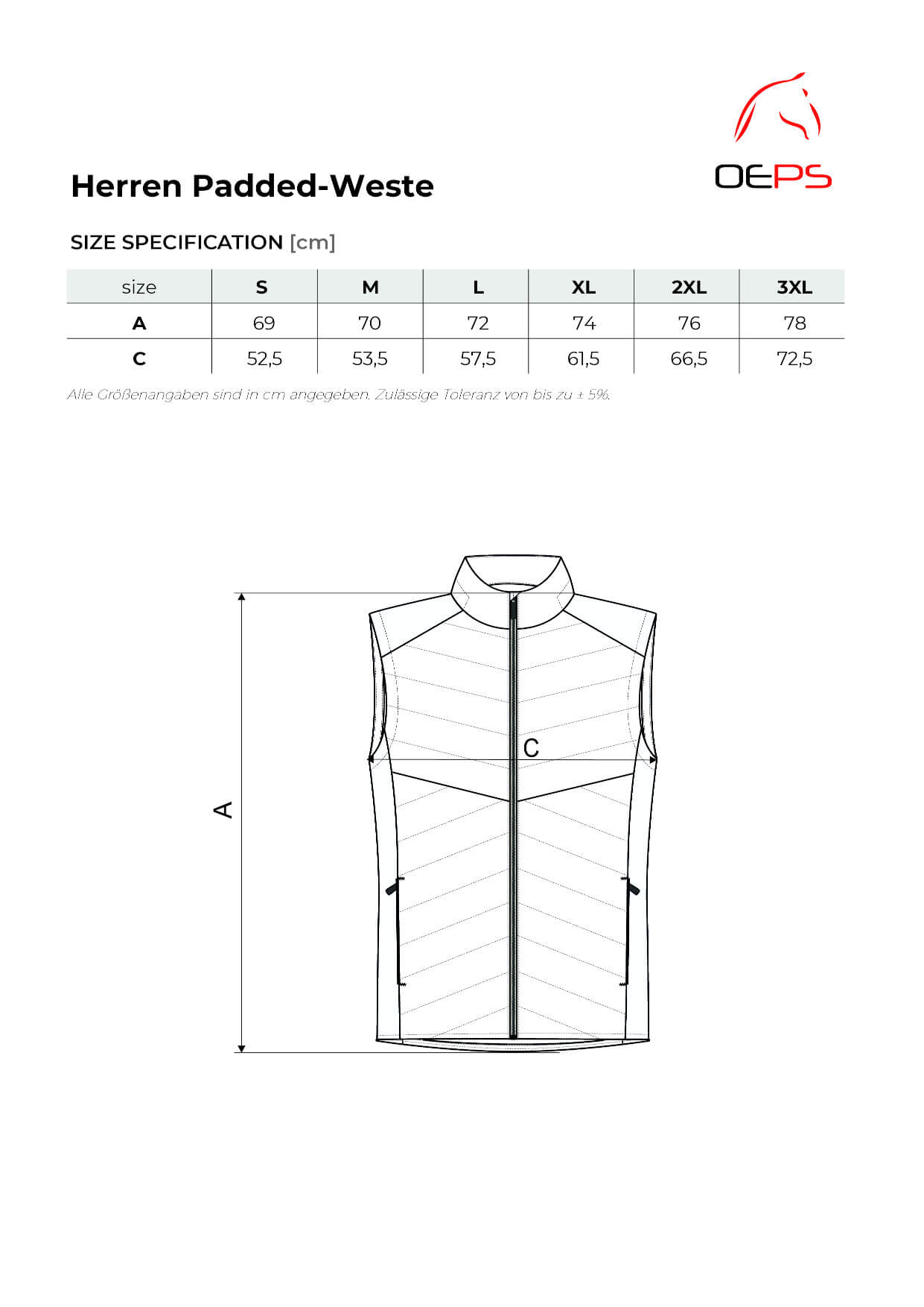 Padded-Weste Unisex