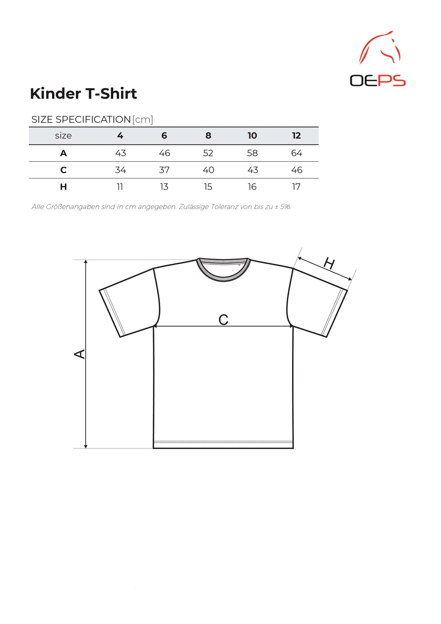 T-Shirt Kinder Baumwolle